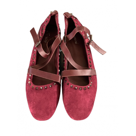 Balerini casual cu bareta Wine Balerini casual cu bareta Wine