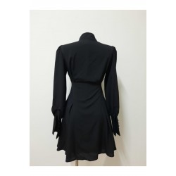 Rochie cu maneci fluture Bumm Negru