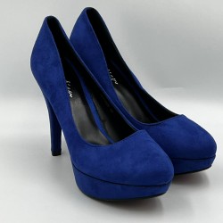 Pantofi cu Toc Subtire MALIEN Indigo